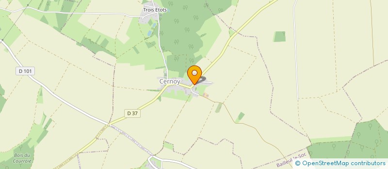 localisation de l'entreprise SCI GACELI  CERNOY