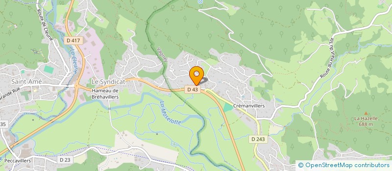 localisation de l'entreprise SCI GACET  LE SYNDICAT