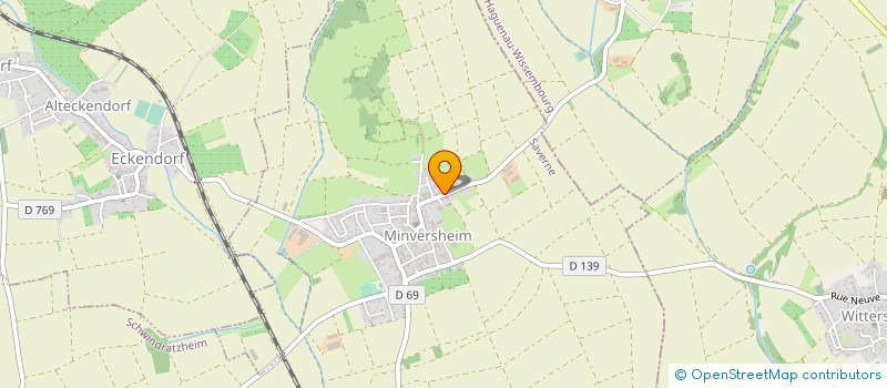 localisation de l'entreprise SCI GACG  MINVERSHEIM