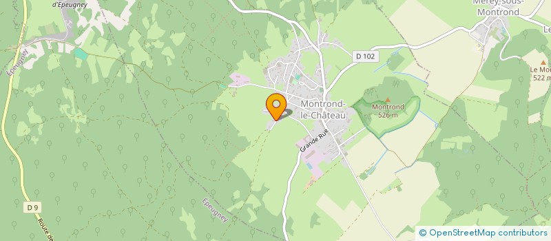 localisation de l'entreprise SCI GACHOD MENETRIER  SAONE