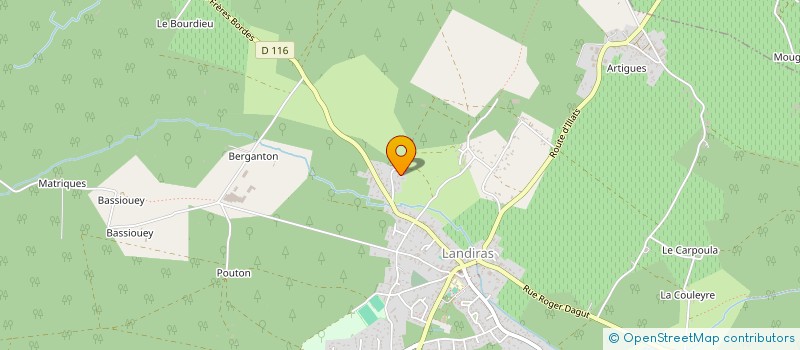 localisation de l'entreprise SCI GACM  LANDIRAS