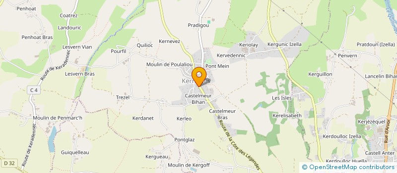 localisation de l'entreprise SCI GACOTA  KERNOUES