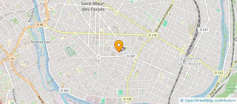 localisation de l'entreprise SCI GAD à SAINT-MAUR-DES-FOSSES