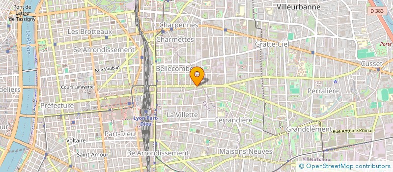 localisation de l'entreprise SCI GAD  LYON