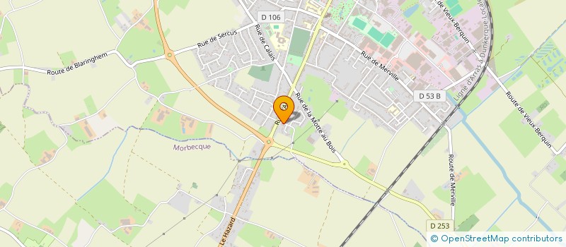localisation de l'entreprise SCI GAD  HAZEBROUCK