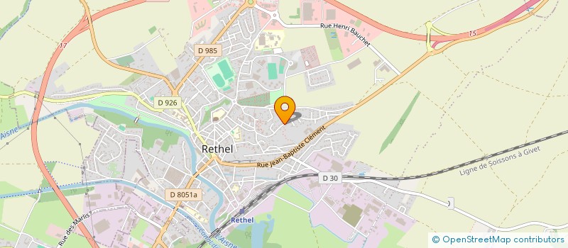 localisation de l'entreprise SCI GADE  RETHEL