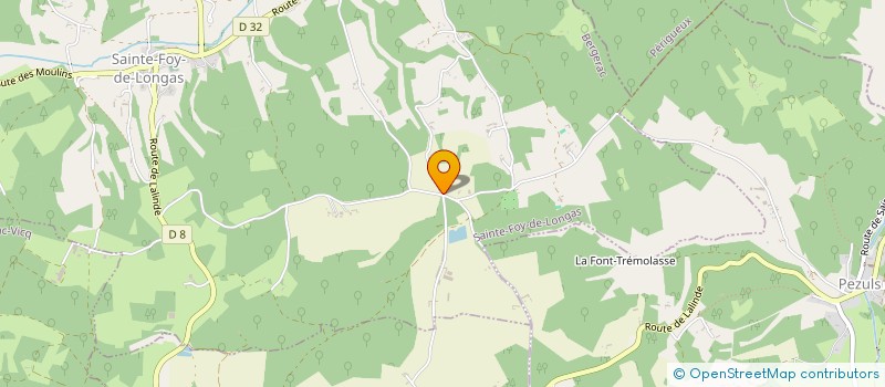 localisation de l'entreprise SCI GADEYNE HORRENT  SAINTE-FOY-DE-LONGAS