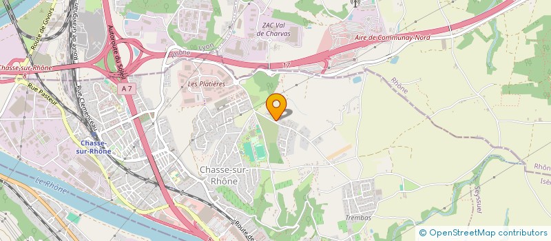 localisation de l'entreprise SCI GADIN  CHASSE-SUR-RHONE