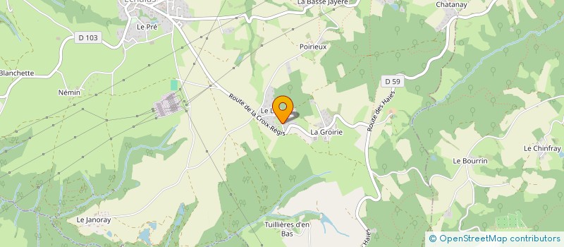 localisation de l'entreprise SCI GADJO  ECHALAS