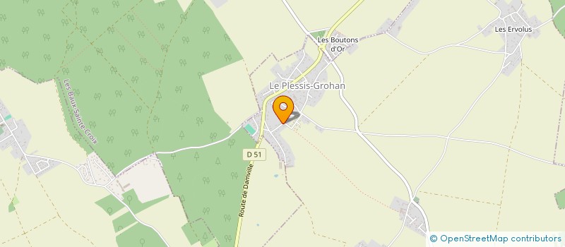 localisation de l'entreprise SCI GADORCA  LE PLESSIS-GROHAN