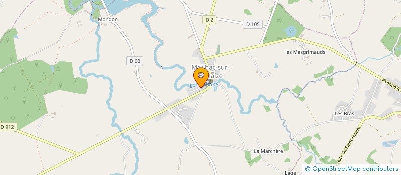 localisation de l'entreprise SCI GAECI  MAILHAC-SUR-BENAIZE