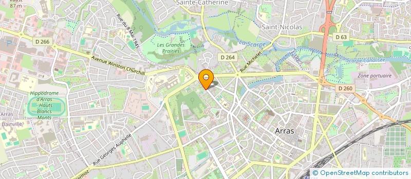 localisation de l'entreprise SCI GAEDO à ARRAS
