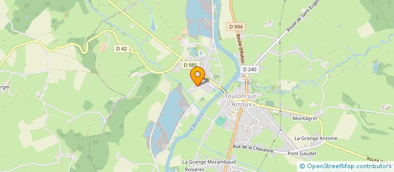 localisation de l'entreprise SCI GAEL  TOULON-SUR-ARROUX