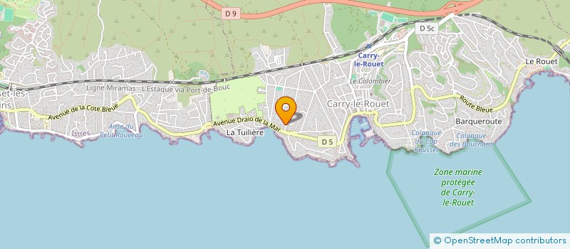 localisation de l'entreprise SCI GAELANT  CARRY-LE-ROUET