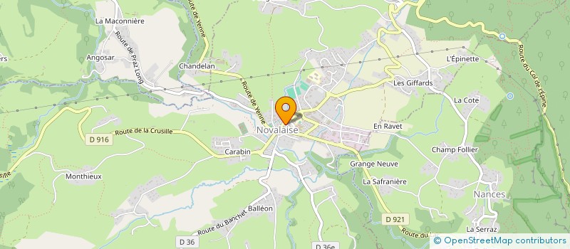 localisation de l'entreprise SCI GAELCLAIRE  NOVALAISE