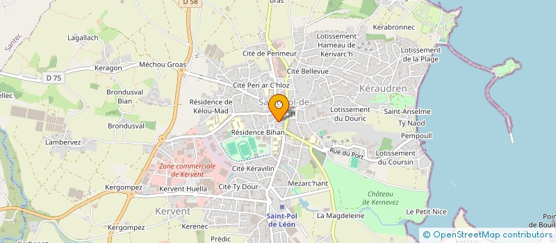 localisation de l'entreprise SCI GAELE ET PIERRE  SAINT-POL-DE-LEON