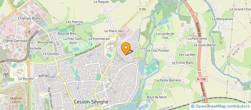 localisation de l'entreprise SCI GAELEN  THORIGNE-FOUILLARD