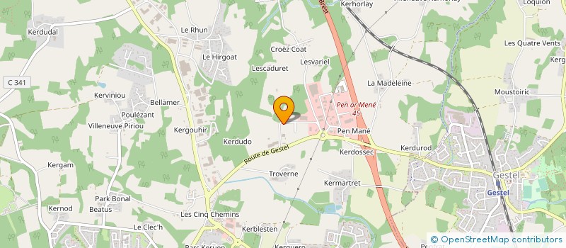 localisation de l'entreprise SCI GAELINE  GUIDEL