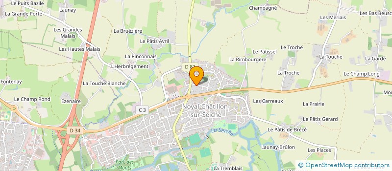 localisation de l'entreprise SCI GAELIO à NOYAL-CHATILLON-SUR-SEICHE
