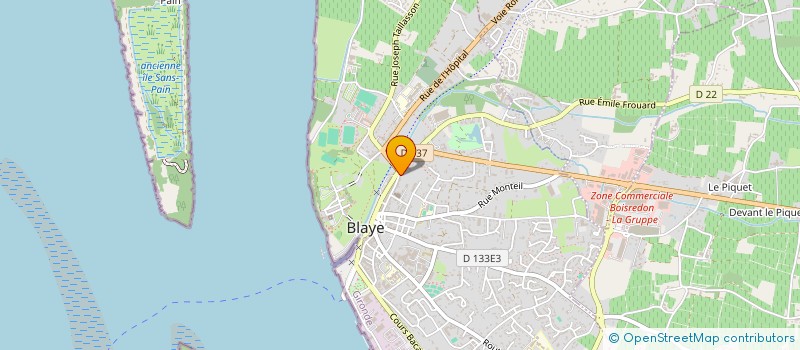 localisation de l'entreprise SCI GAELLE à BLAYE