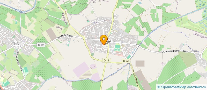 localisation de l'entreprise SCI GAELY  LATOUR-BAS-ELNE