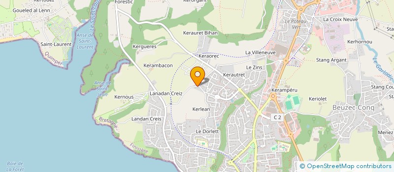 localisation de l'entreprise SCI GAEM  CONCARNEAU