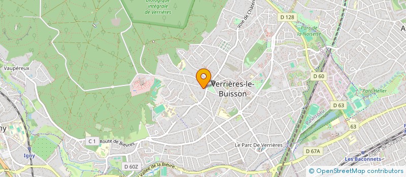 localisation de l'entreprise SCI GAEQUE à VERRIERES-LE-BUISSON