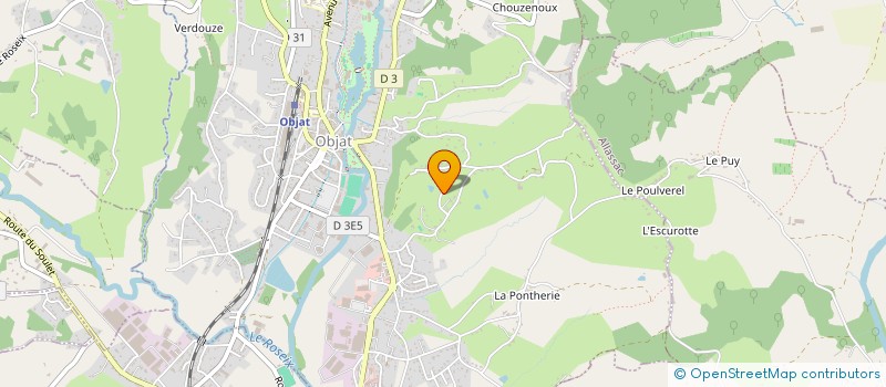 localisation de l'entreprise SCI GAET  OBJAT