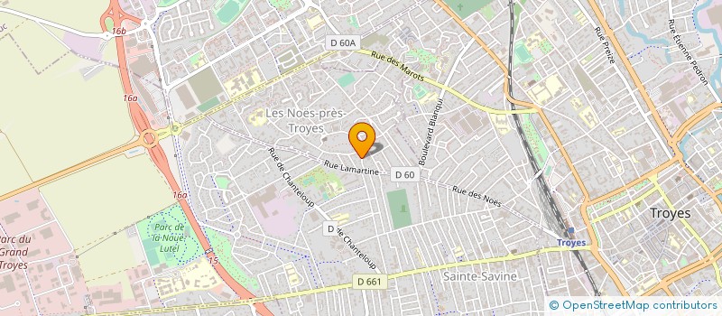 localisation de l'entreprise SCI GAETAN  LES NOES-PRES-TROYES