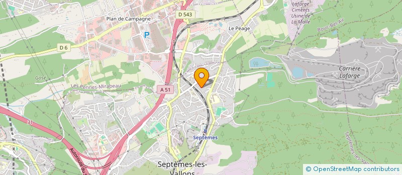 localisation de l'entreprise SCI GAETAN ET BELINDA à SEPTEMES-LES-VALLONS