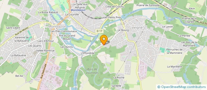 localisation de l'entreprise SCI GAETI à VEIGNE