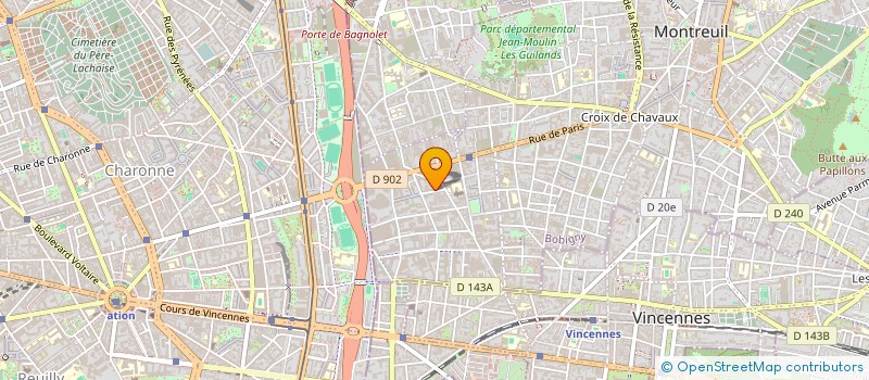 localisation de l'entreprise SCI GAF à MONTREUIL