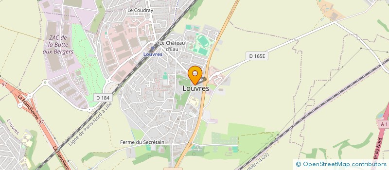 localisation de l'entreprise SCI GAF  LOUVRES