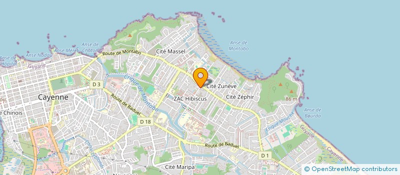 localisation de l'entreprise SCI GAG  CAYENNE