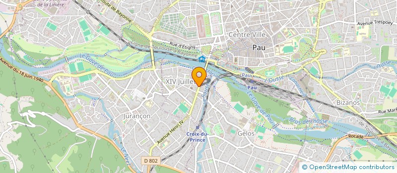 localisation de l'entreprise SCI GAG à PAU