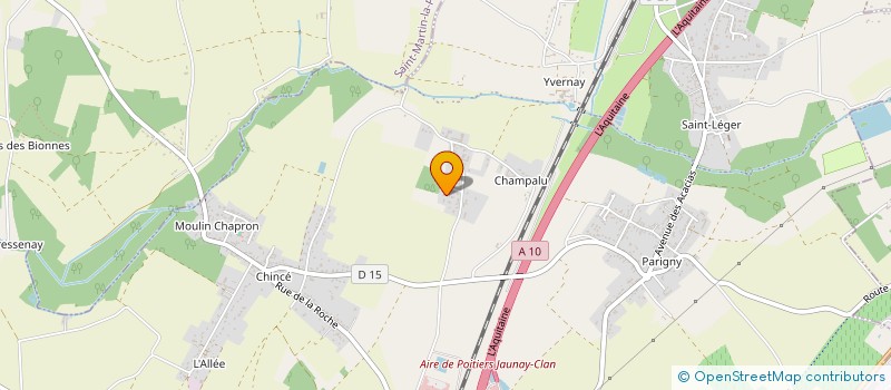 localisation de l'entreprise SCI GAGNAIRE DE SAMIE  JAUNAY-MARIGNY