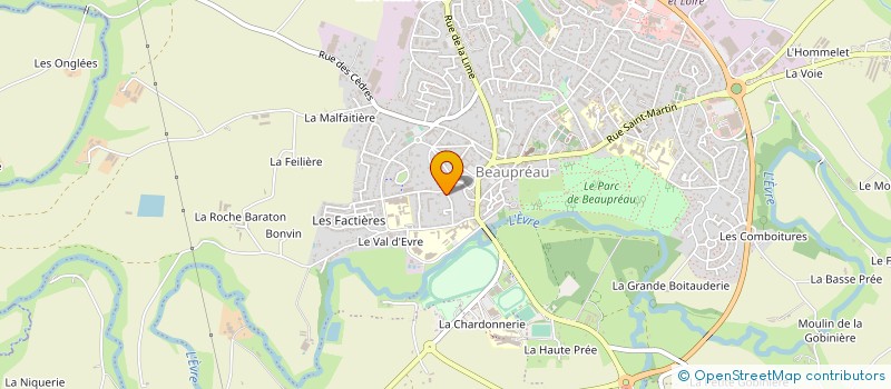 localisation de l'entreprise SCI GAGNANT-RETHORE  BEAUPREAU-EN-MAUGES