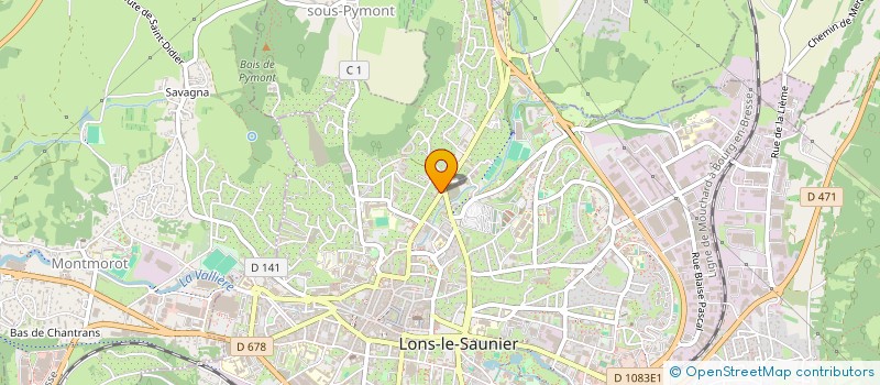 localisation de l'entreprise SCI GAGNE-PAIN  LONS-LE-SAUNIER