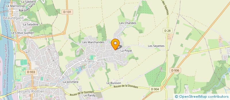 localisation de l'entreprise SCI GAGNEPAIN à FRANS