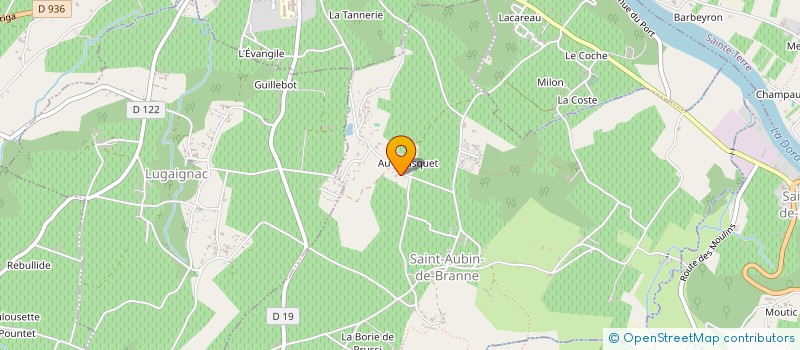 localisation de l'entreprise SCI GAGNEY  SAINT-AUBIN-DE-BRANNE