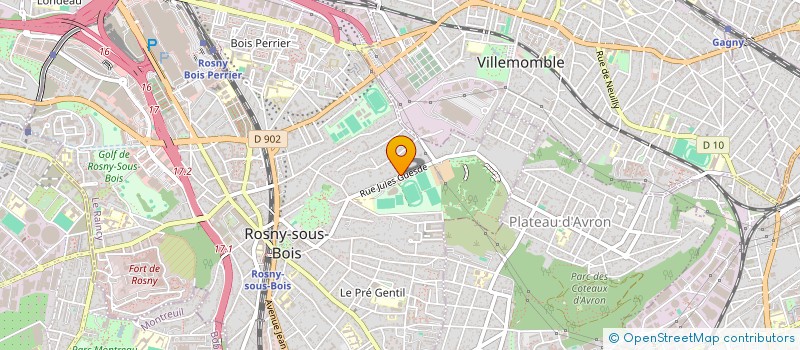 localisation de l'entreprise SCI GAGNY 93 à ROSNY-SOUS-BOIS