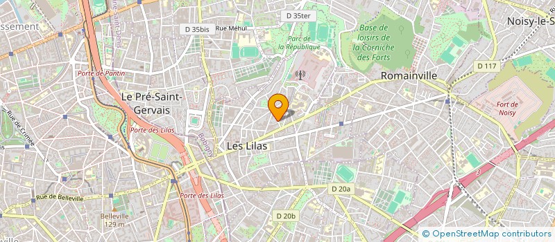 localisation de l'entreprise SCI GAGO à LES LILAS
