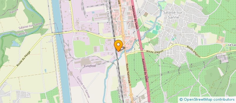 localisation de l'entreprise SCI GAH  SALAISE-SUR-SANNE