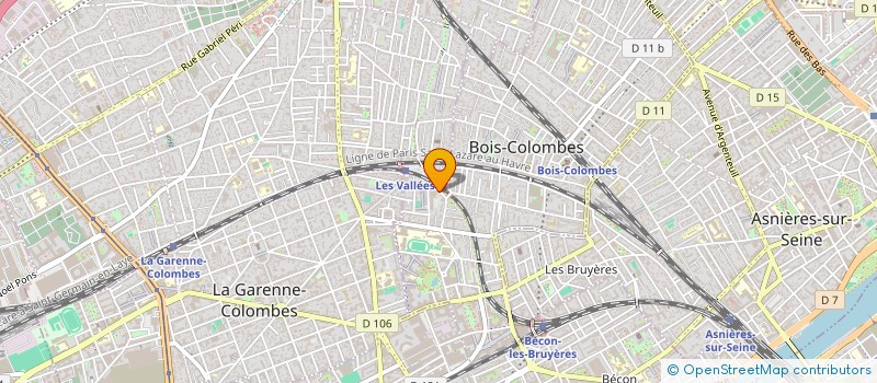 localisation de l'entreprise SCI GAI à BOIS-COLOMBES