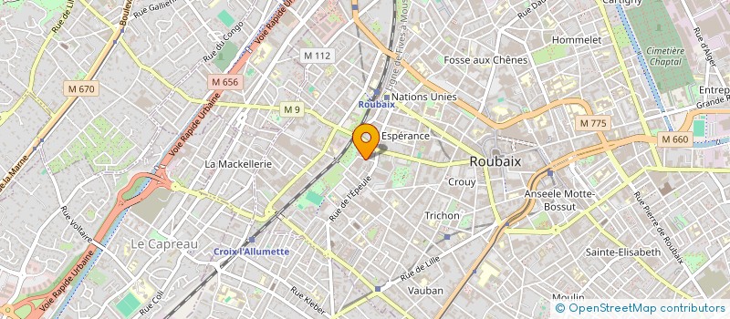 localisation de l'entreprise SCI GAI MONTAIGNE  ROUBAIX