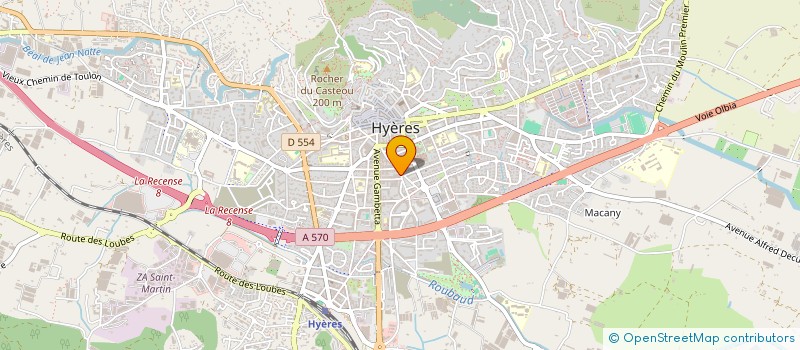 localisation de l'entreprise SCI GAIA à HYERES