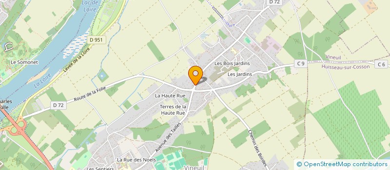 localisation de l'entreprise SCI GAIA à VINEUIL