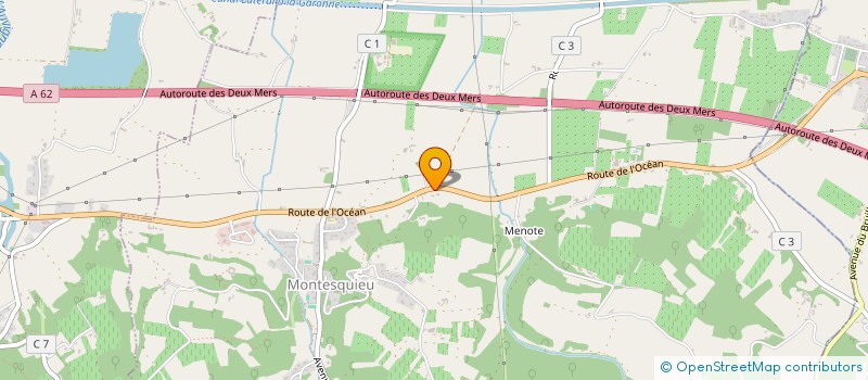 localisation de l'entreprise SCI GAIA  MONTESQUIEU