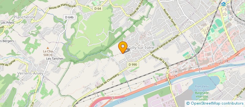 localisation de l'entreprise SCI GAIA  GILLY-SUR-ISERE