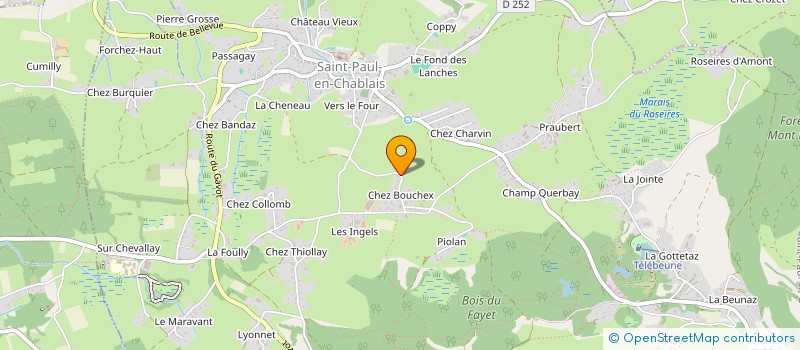 localisation de l'entreprise SCI GAIA  SAINT-PAUL-EN-CHABLAIS